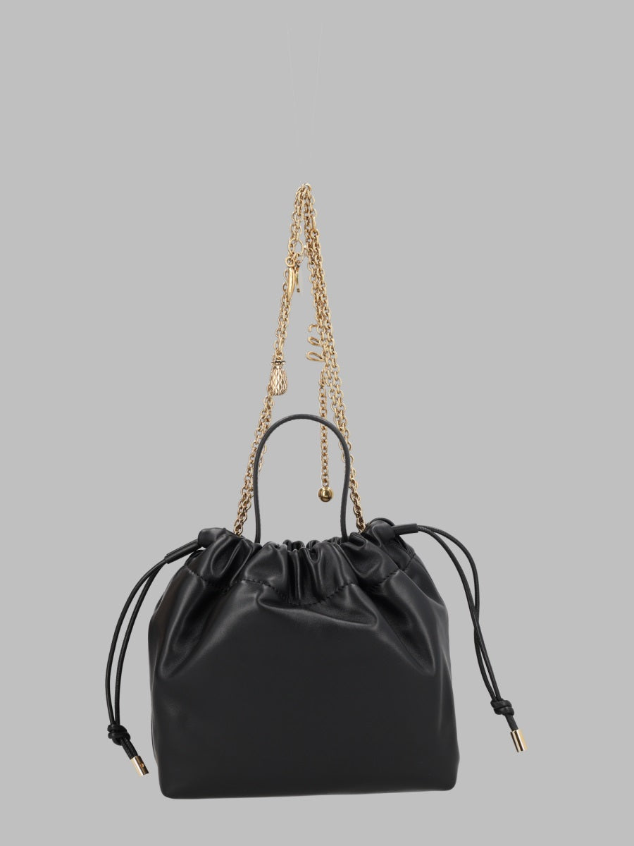 Shoulder Bag Icons Black Leather