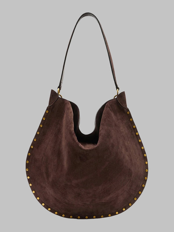 Shoulder Bag Oskan Hobo Soft Brown Calf Leather
