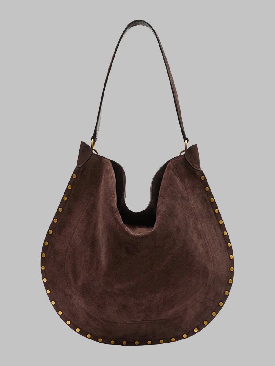 Shoulder Bag Oskan Hobo Soft Brown Calf Leather