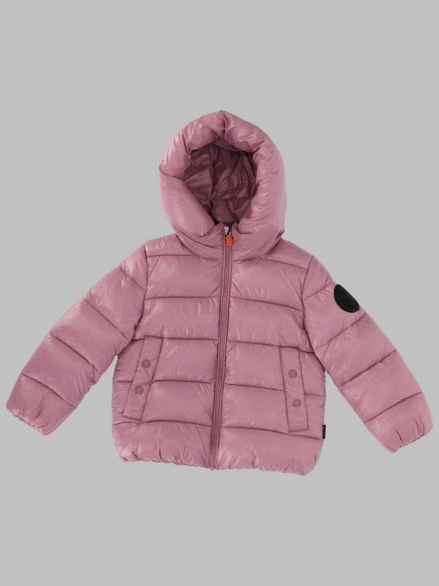 Hooded Jacket Red Nylon Trench & Raincoats