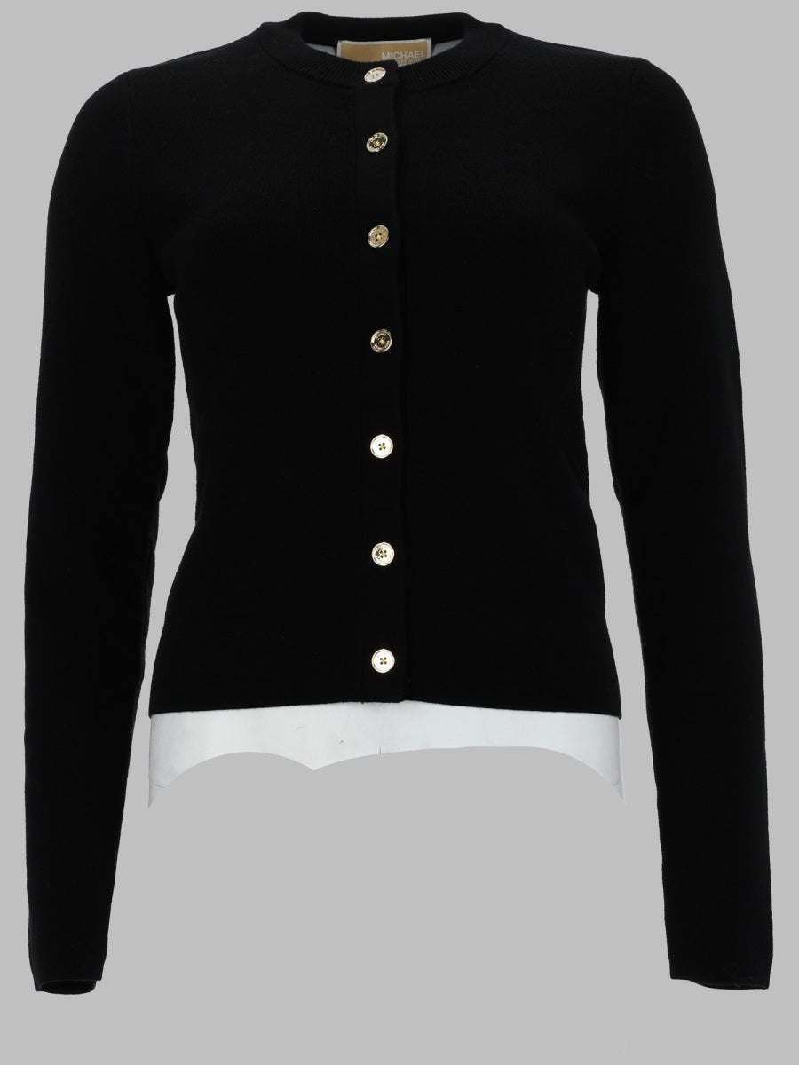 Cardigan Wool-Blend Black Jumpers