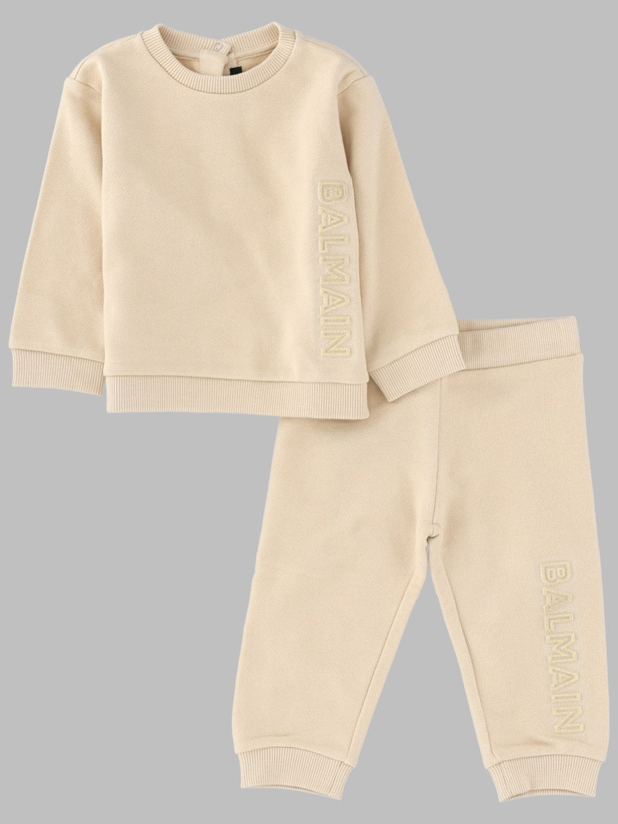 Tracksuit Set Grey Cotton Sets
