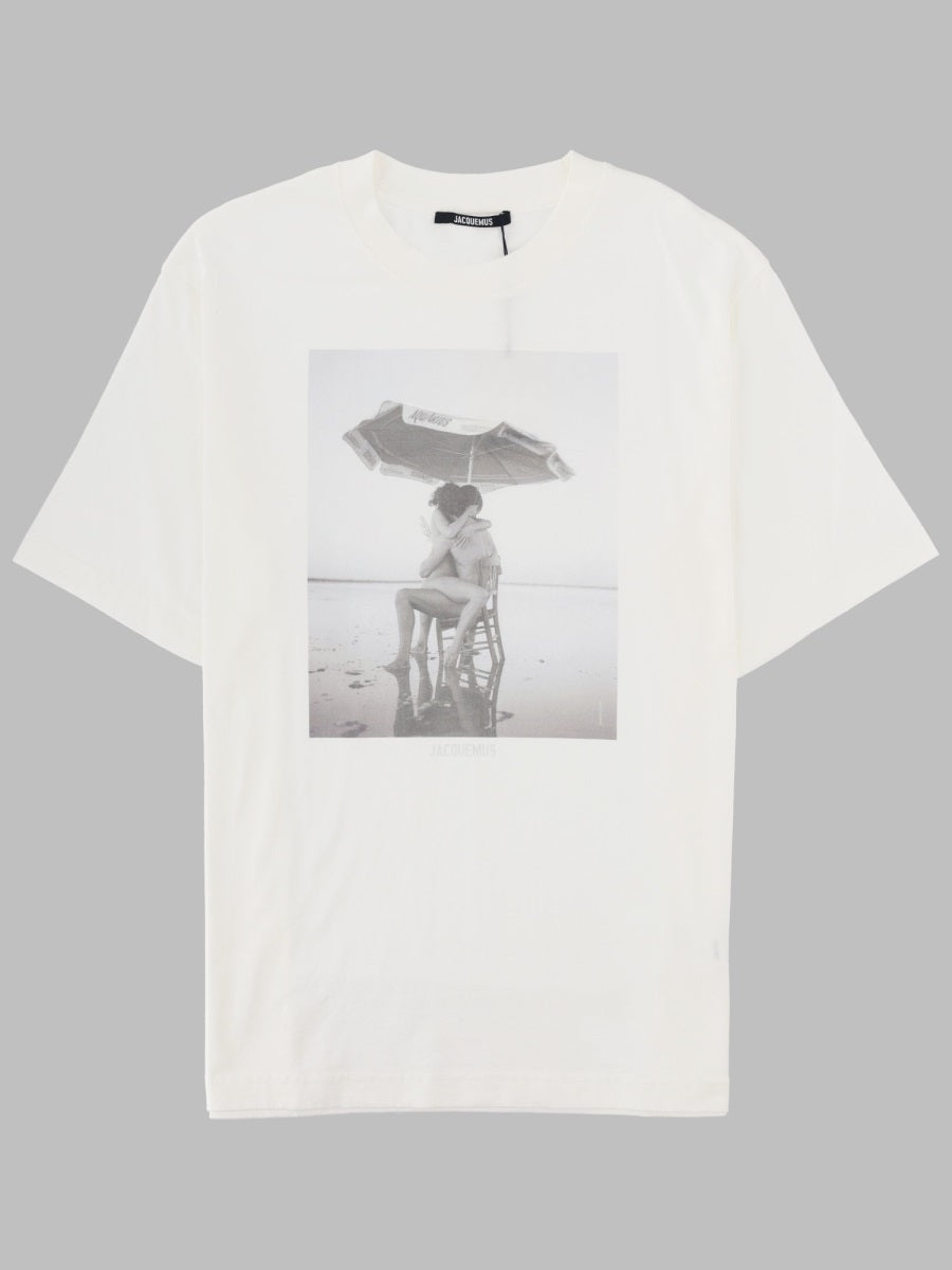 T-Shirt With Print White Organic Cotton T-shirts