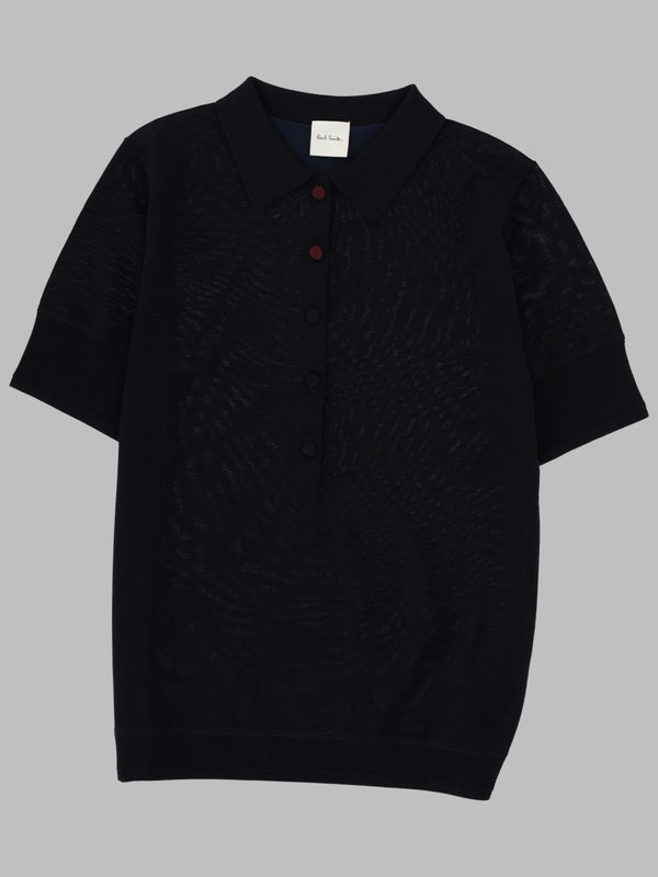 Polo Shirt Merino Wool Blue