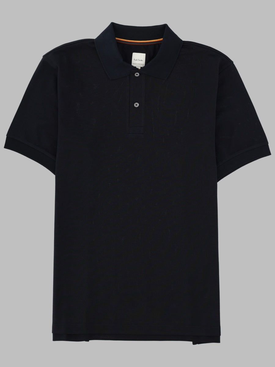 Polo Shirt Artist Stripe Blue Cotton