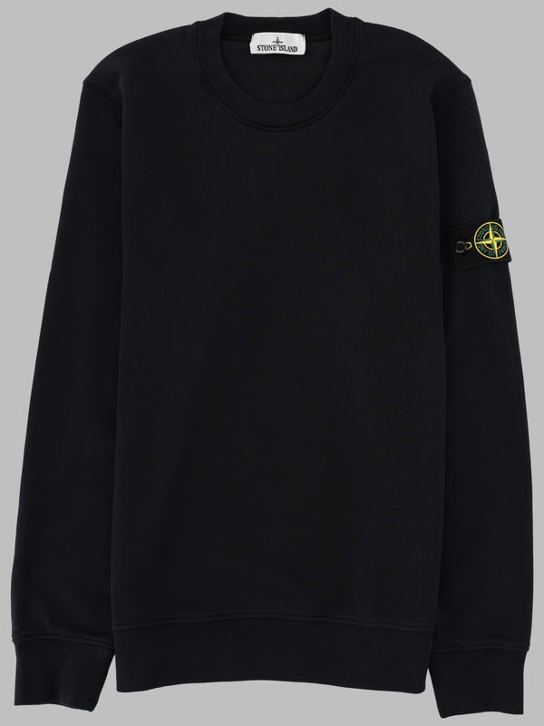 Sweatshirt With Logo Patch Blue Cotton Sweatshirts