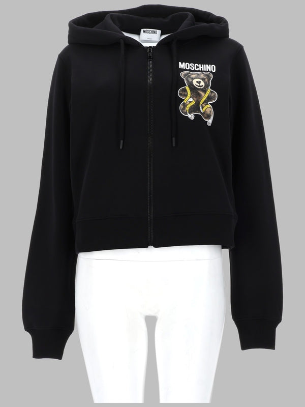 Sweatshirt Teddy Black Cotton Sweatshirts