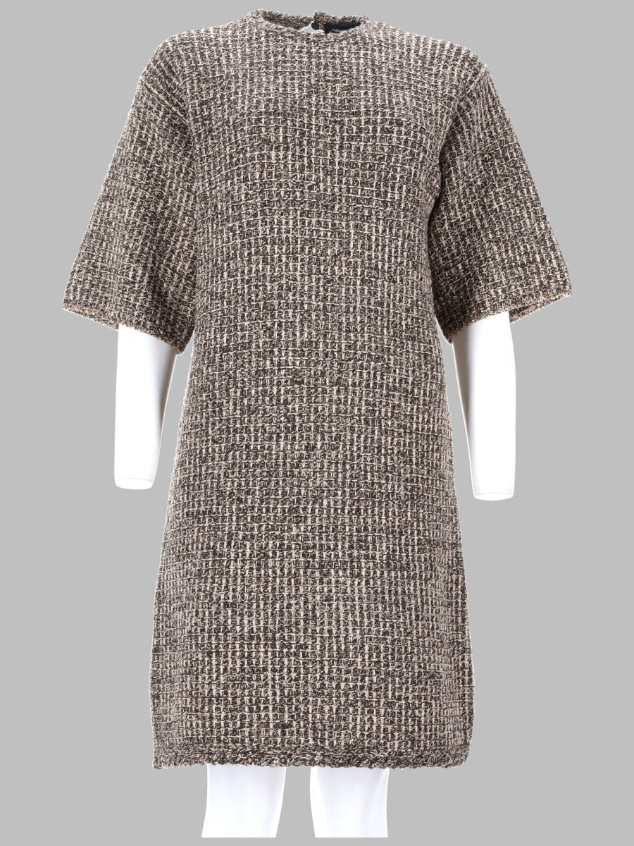 Tweed Dress Brown Wool