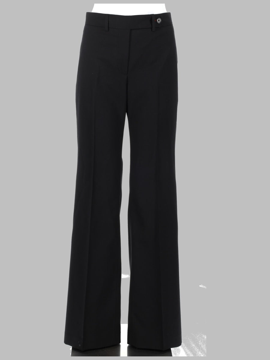 Trousers Bootcut Black Wool