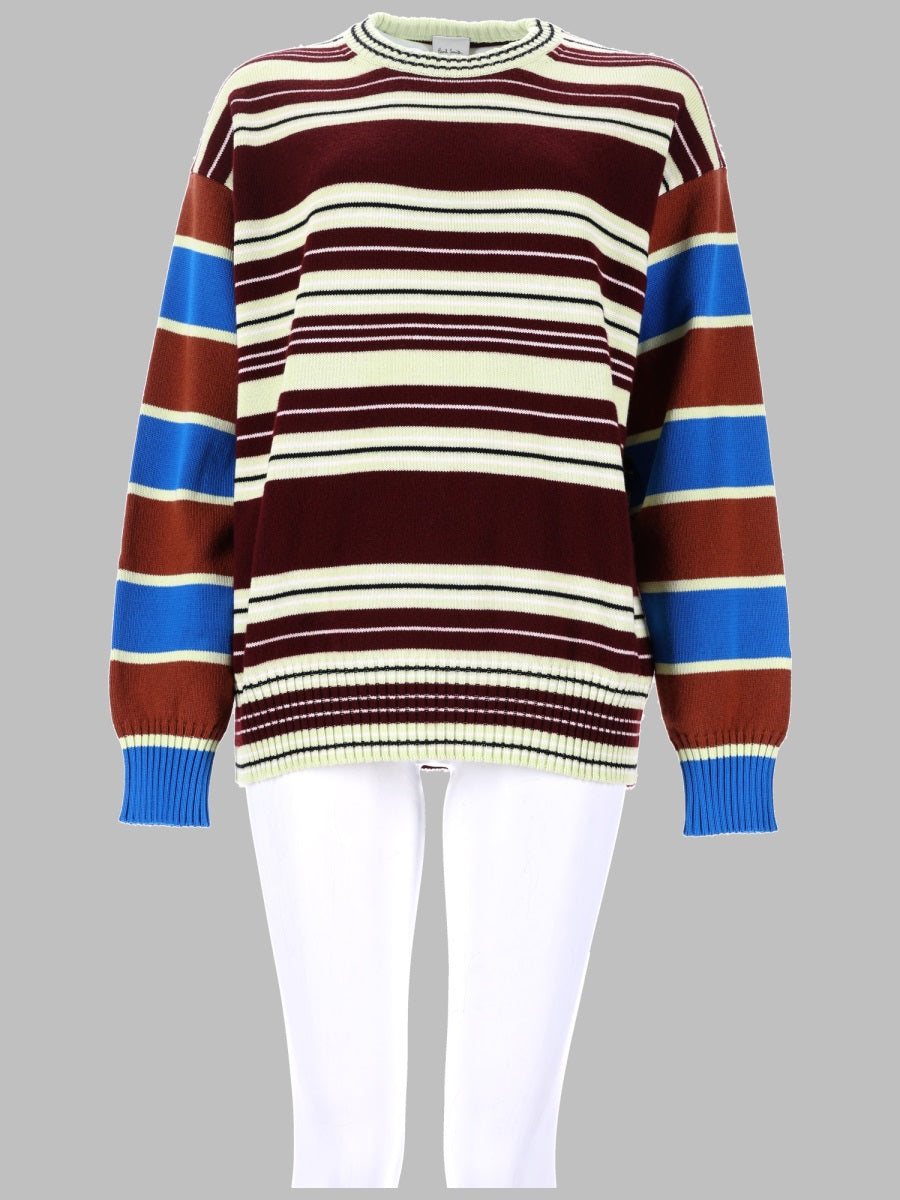 Jumper Striped Wool-Cotton Multicolour Lambswool Jumpers