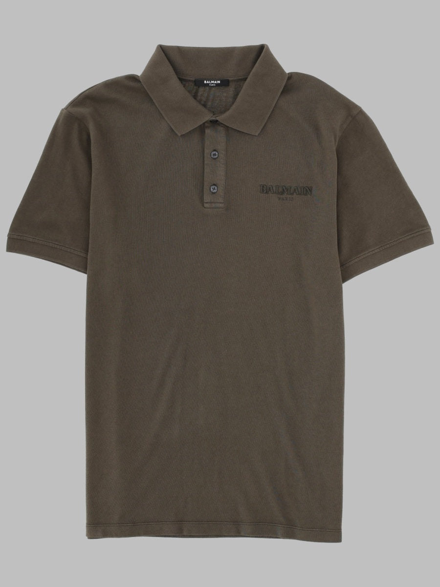 Polo Shirt Green Cotton