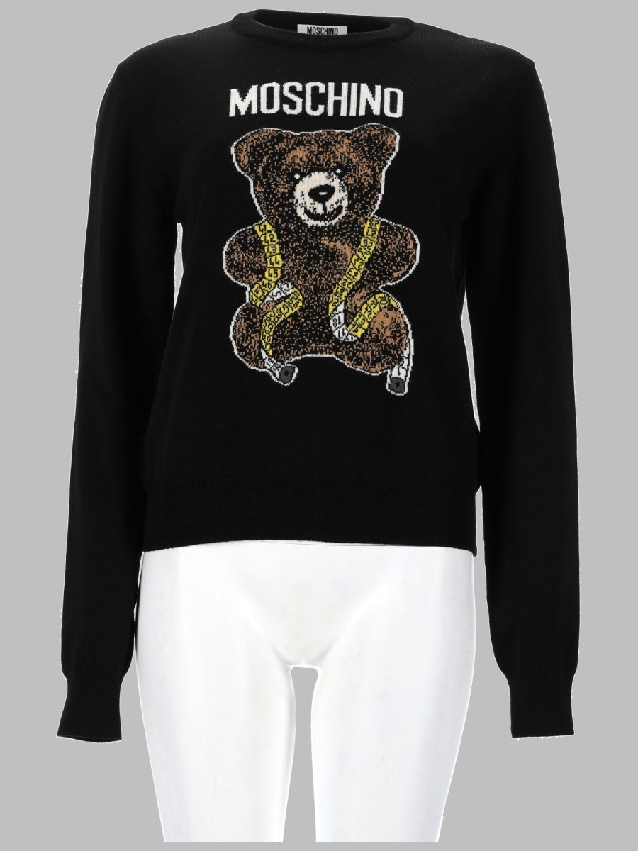 Virgin Wool Jumper Teddy Black Jumpers