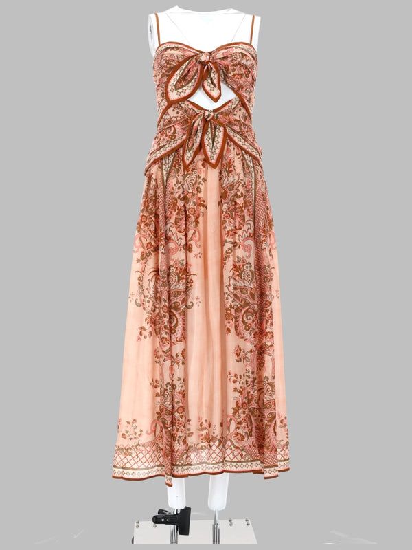 Midi Dress Aster Pink Silk