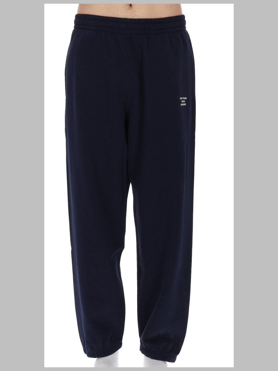 Trousers Cotton Fleece Blue