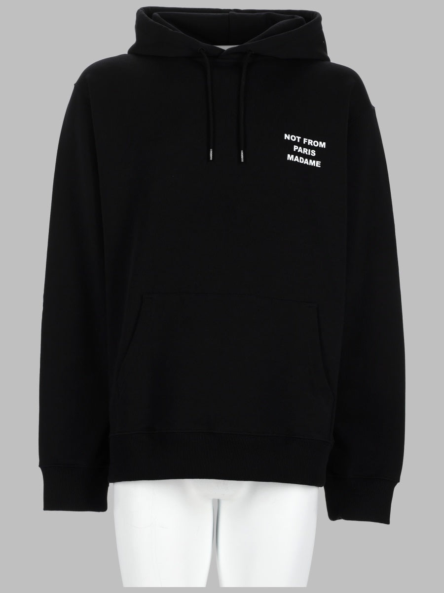 Sweatshirt Slogan Black Cotton Sweatshirts