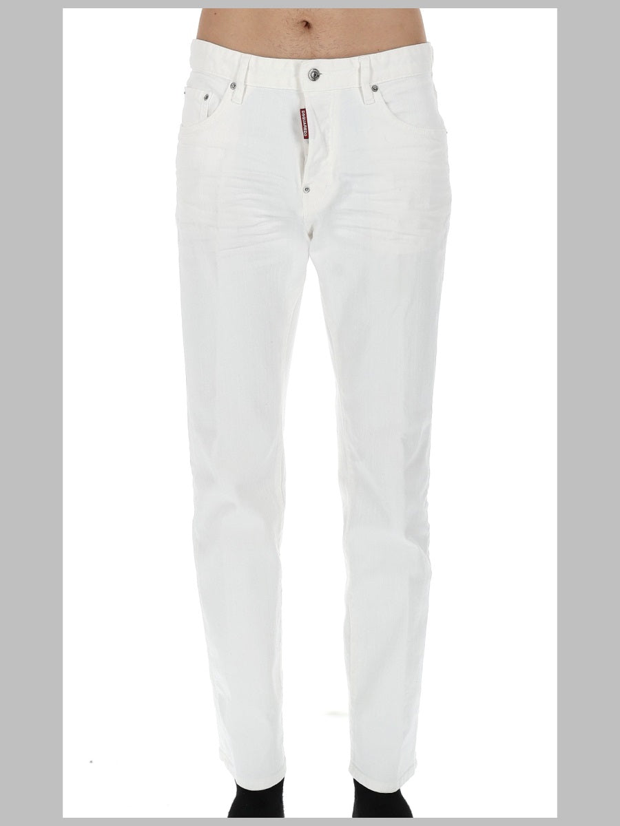 Jeans Cotton Denim White