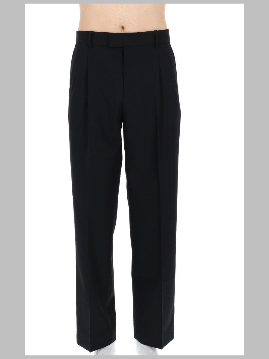 Trousers Golfer Black Polyester Virgin Wool