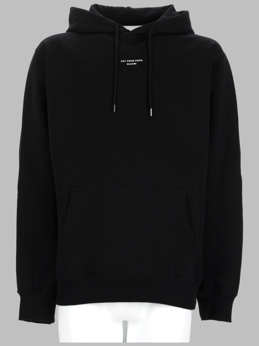 Hooded Sweatshirt Black Cotton Sweatshirts