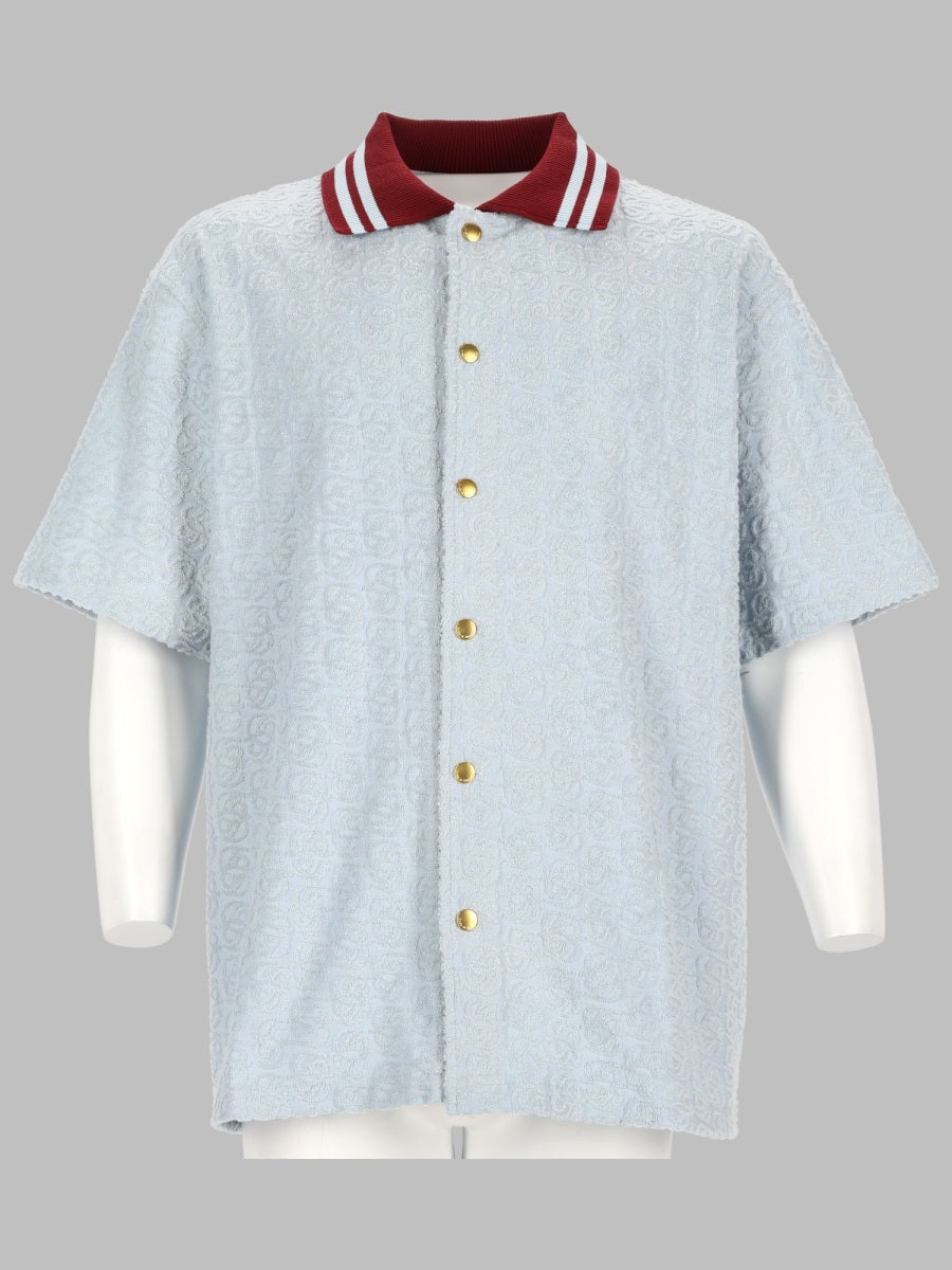 Shirt Monogram Cotton Blue