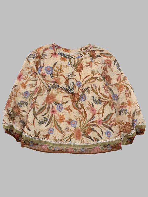 Top Indra Multicolour Cotton Shirt