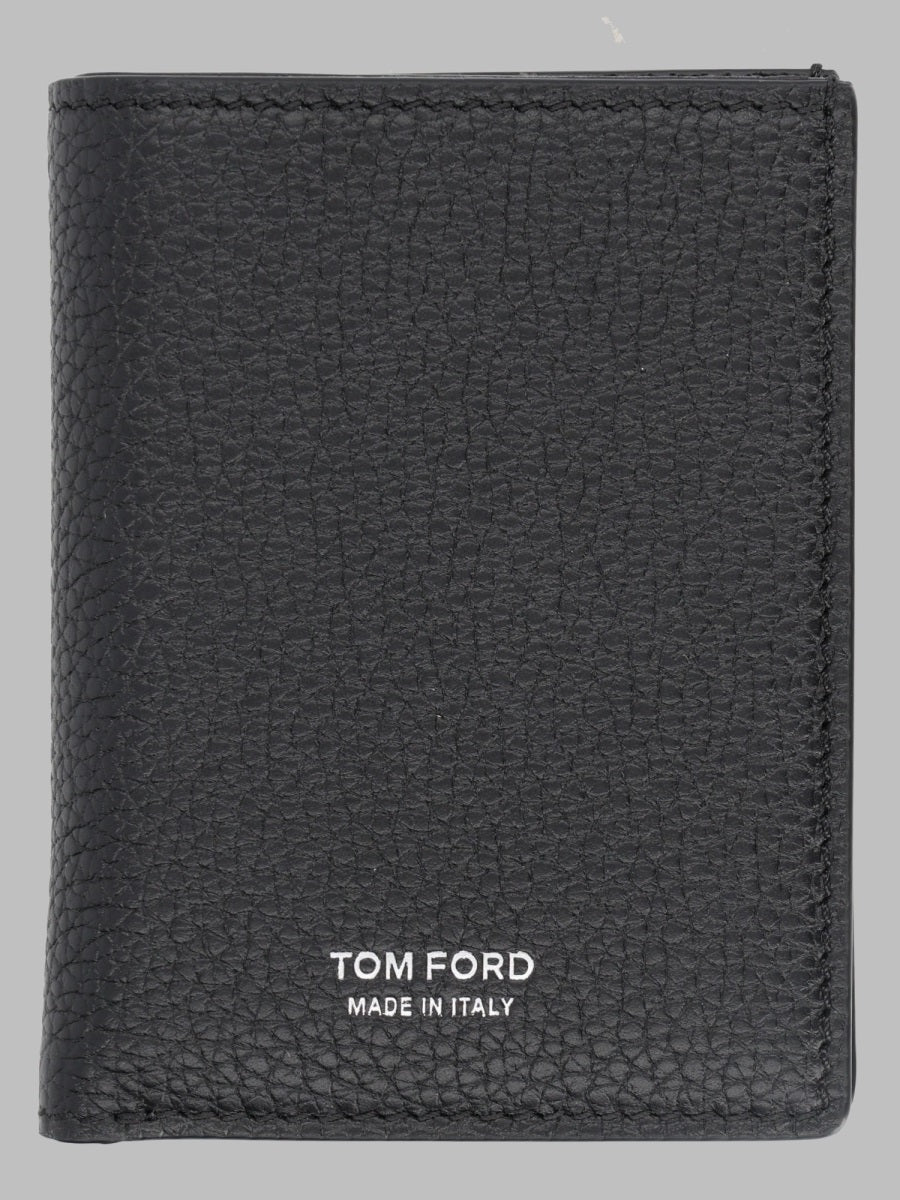 Card Holder Fiore Leather Black Wallets & Purses