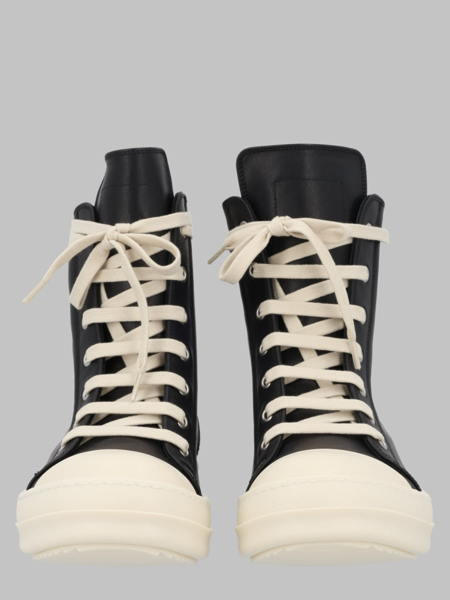 Leather Sneakers Black Trainers