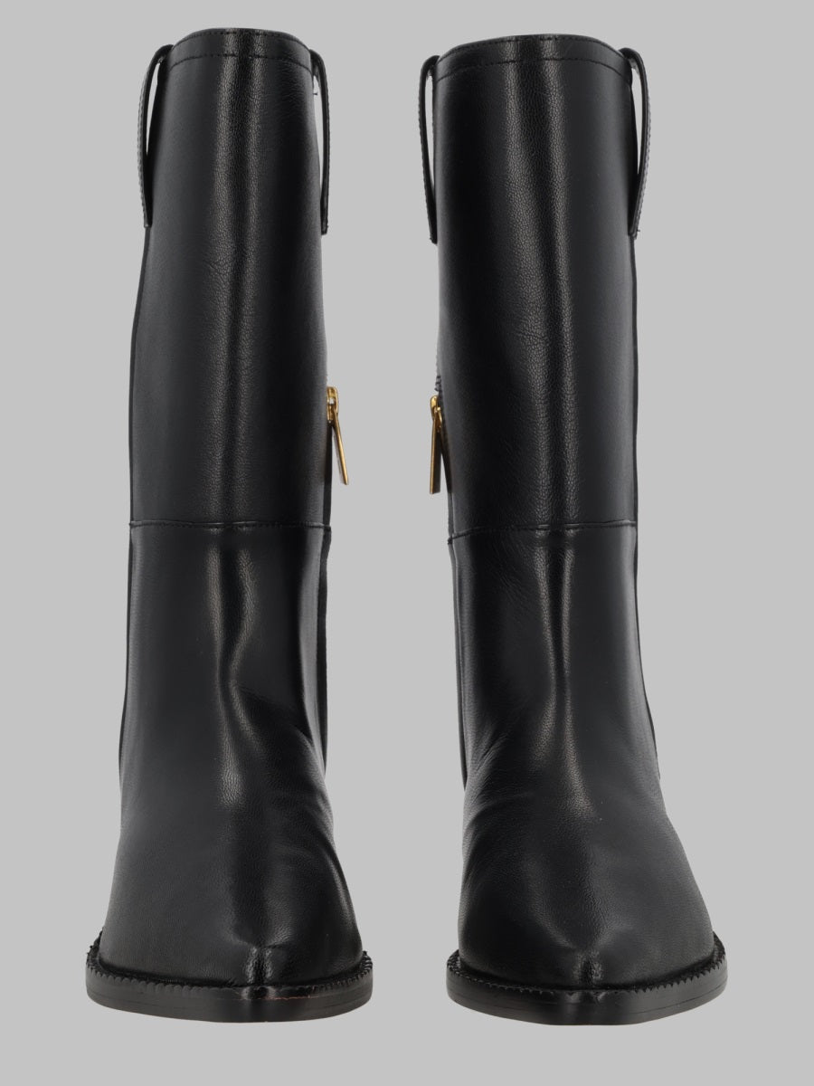Boots Farren Black Goat Leather