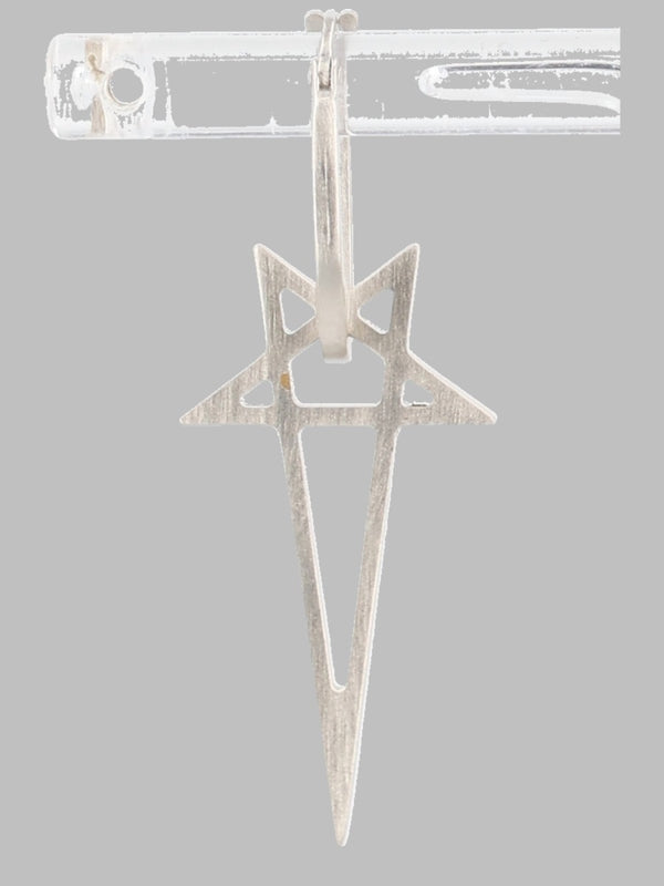Earring Pentagram Silver Earrings