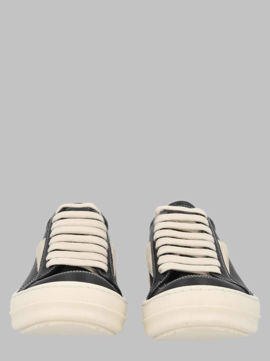 Sneakers Vintage Black Cow Leather Trainers