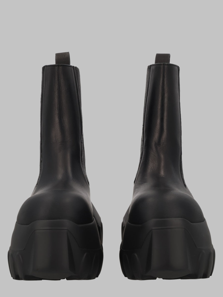 Boots Beatle Mega Tractor Black Calf Leather