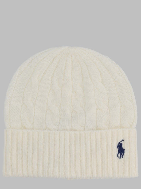 Beanie Wool-Cashmere Ivory Hat