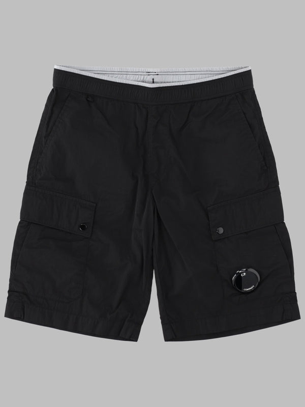 Shorts Bermuda Cargo Black Polyamide
