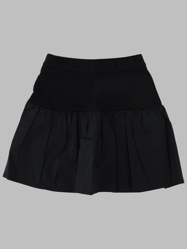Skirt Black Cotton Blend Polyester