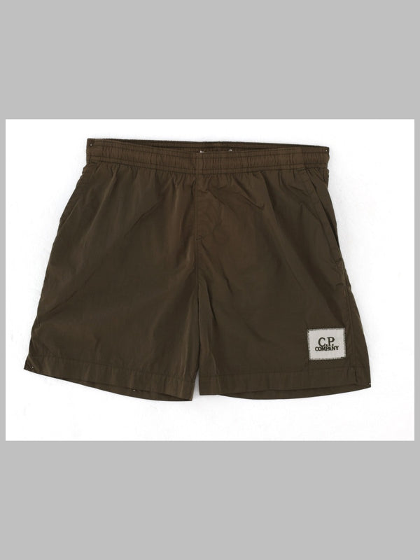 Boxer Shorts Green Polyamide Swim