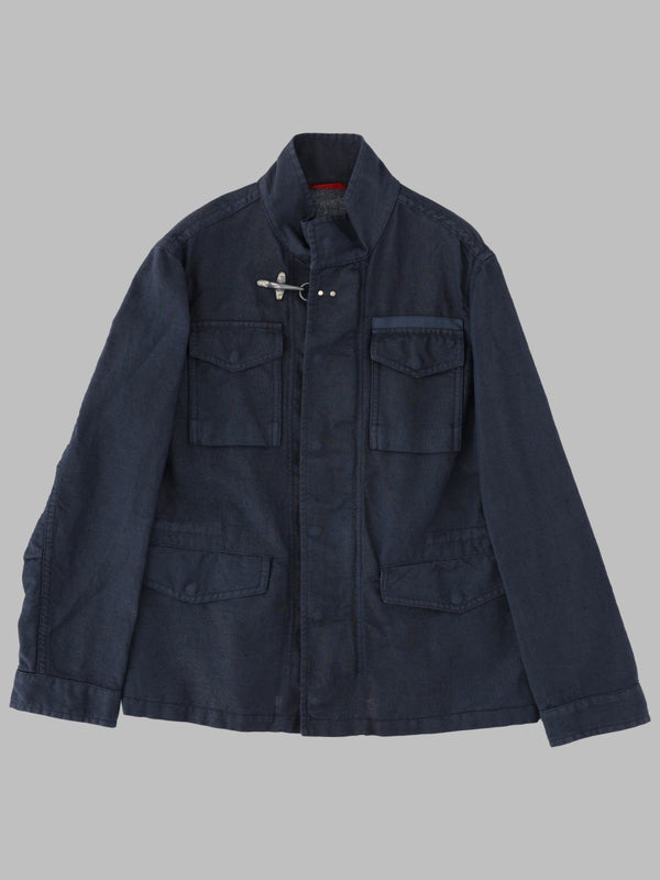 Jacket Blue Linen Cotton