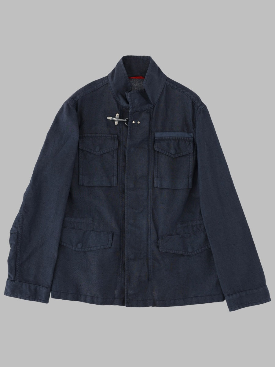 Jacket Blue Linen Cotton