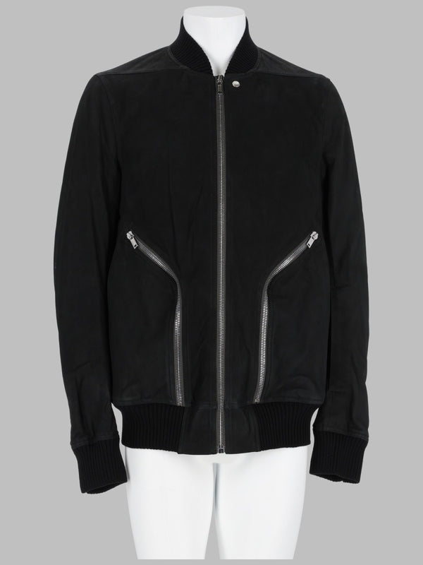Leather Bomber Heizer Flight Black Lamb Jackets