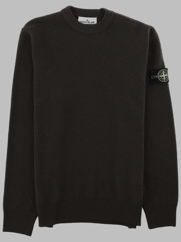 Ribbed Wool Jumper Grey Virgin Jumpers