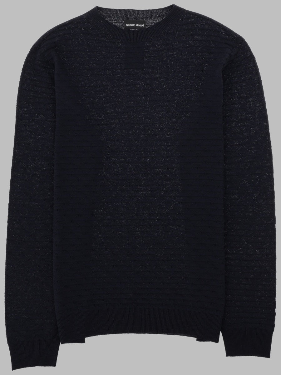 Crew-Neck Jumper Virgin Wool Blue Jumpers