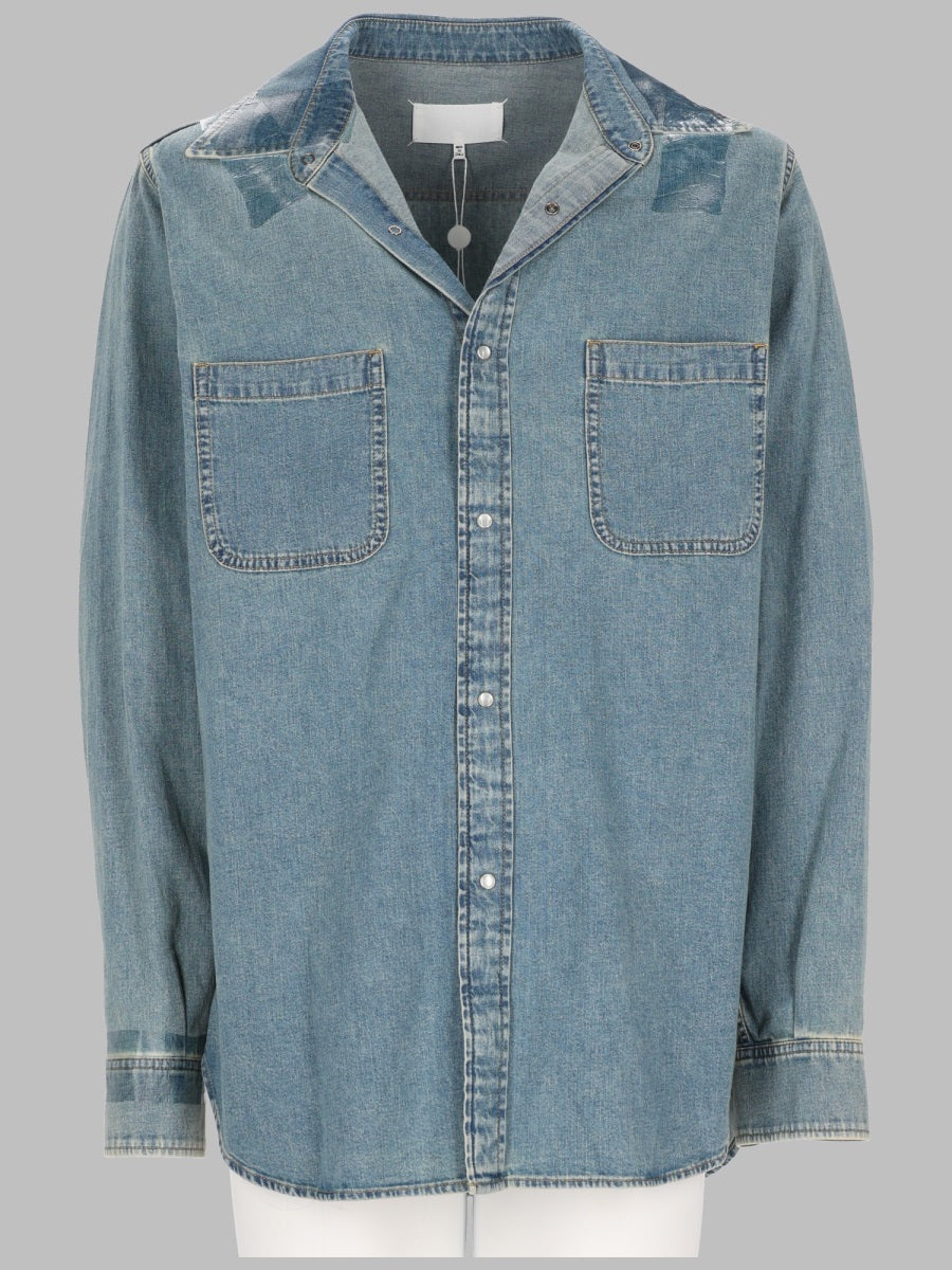 Shirt Taped Denim Cotton