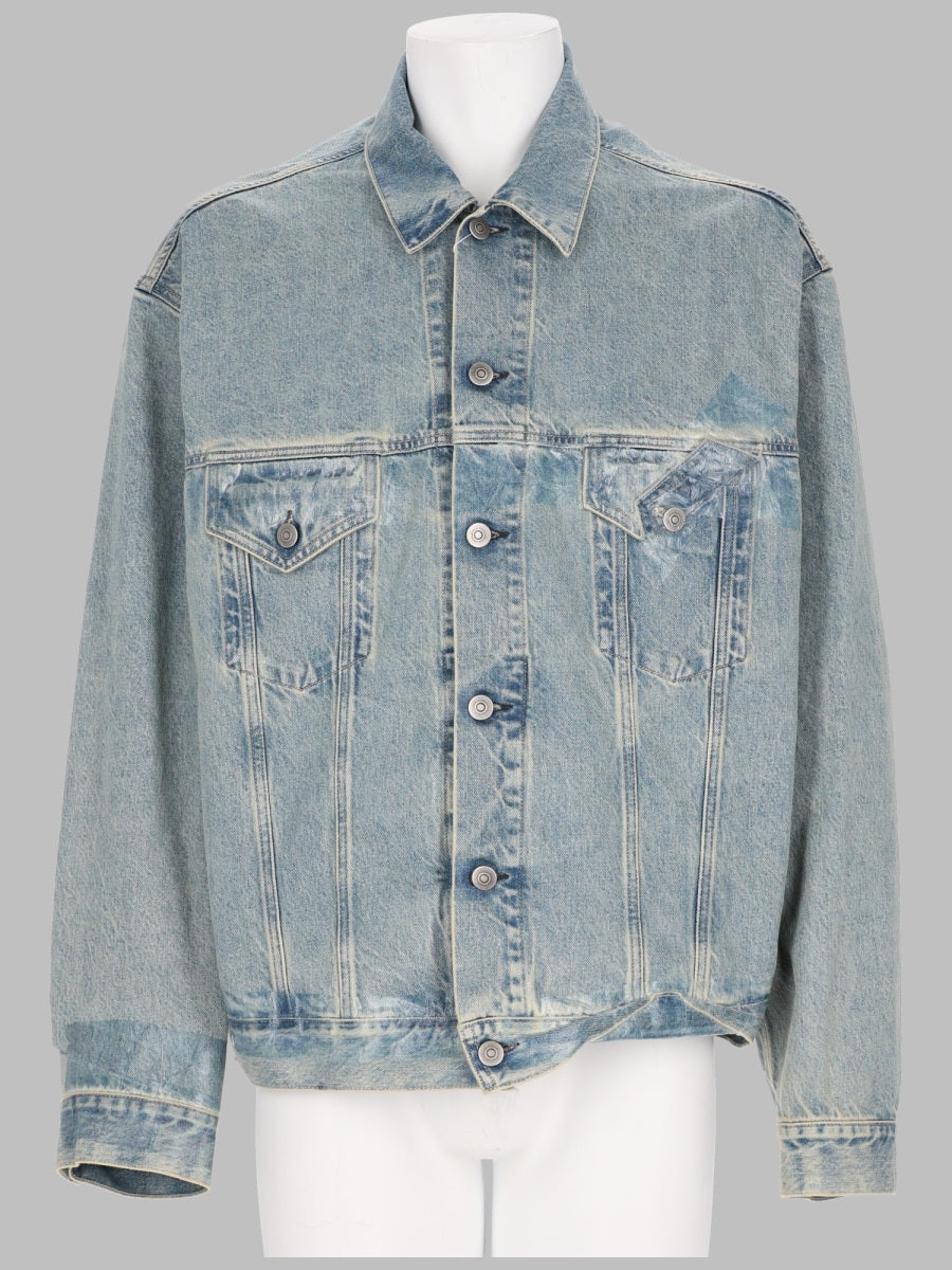 Taped Denim Jacket Cotton Shirt