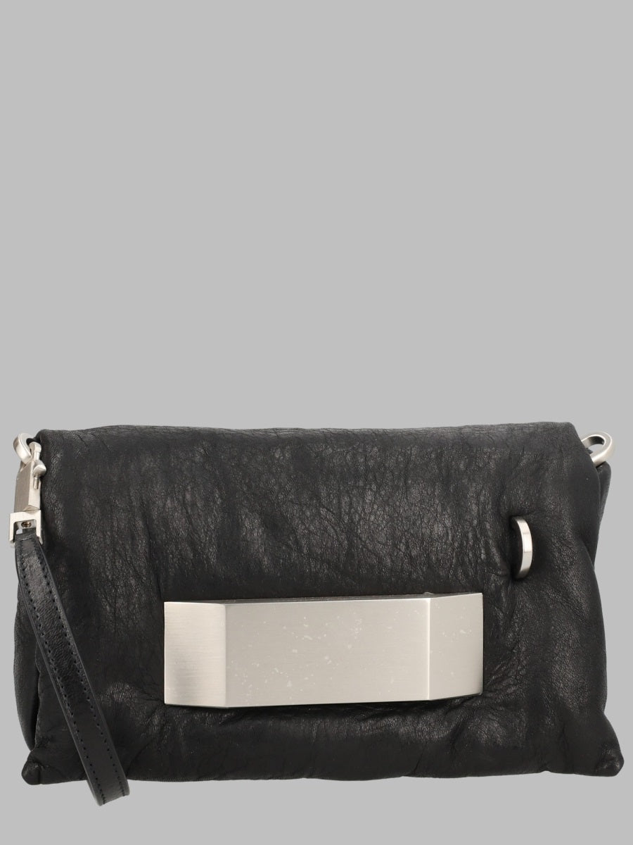 Shoulder Bag Pillow Griffin Leather Black Lamb