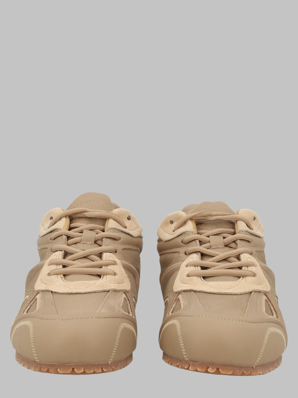 Sneakers Slow Runner Beige Leather Trainers