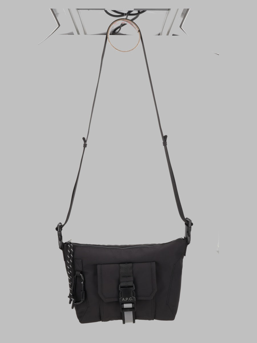 Shoulder Bag Besace Trek Black Polyamide