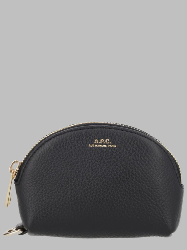 Leather Coin Purse Neige Black Cowskin Clutch Bags