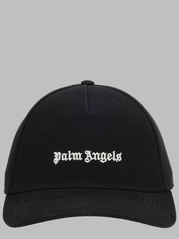Baseball Cap With Logo Embroidery Black Cotton Hat