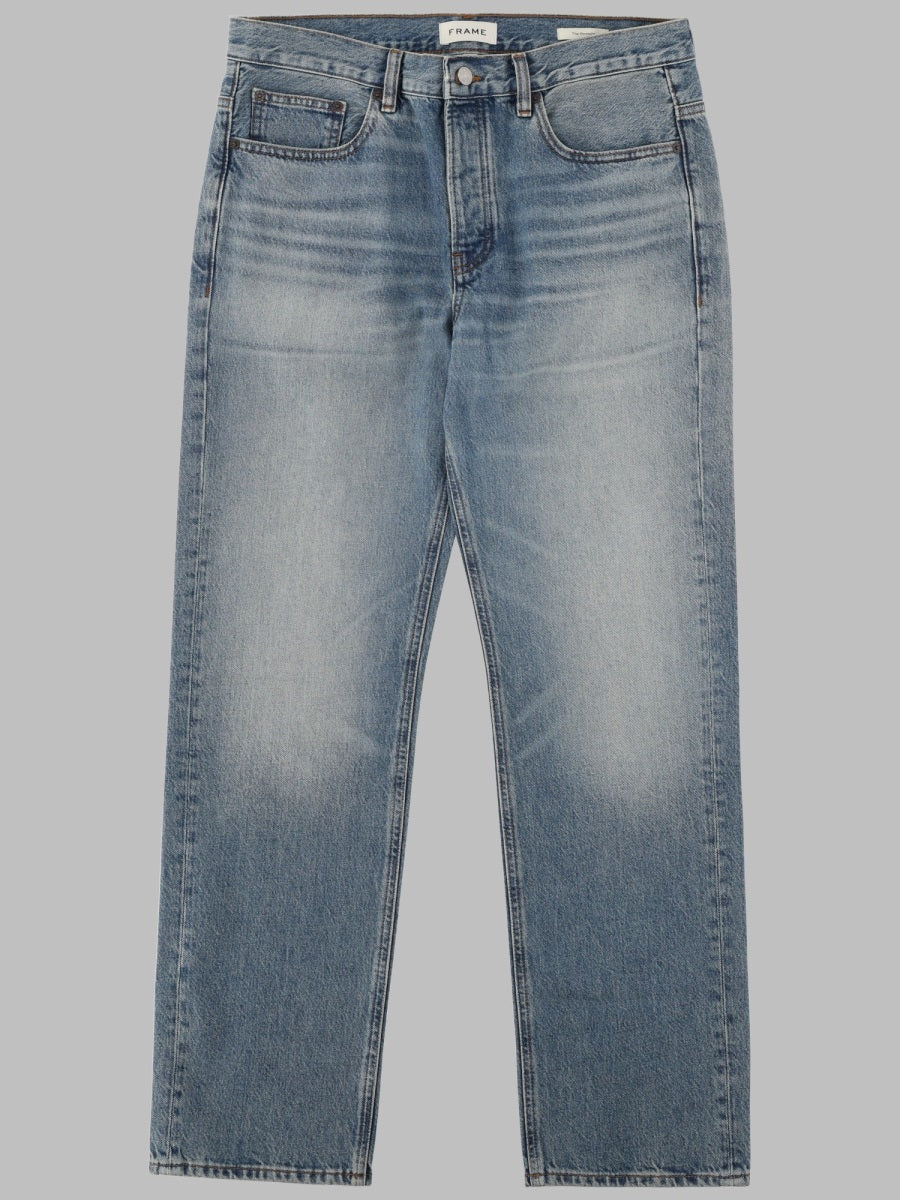 Straight-Leg Denim Jeans Cotton
