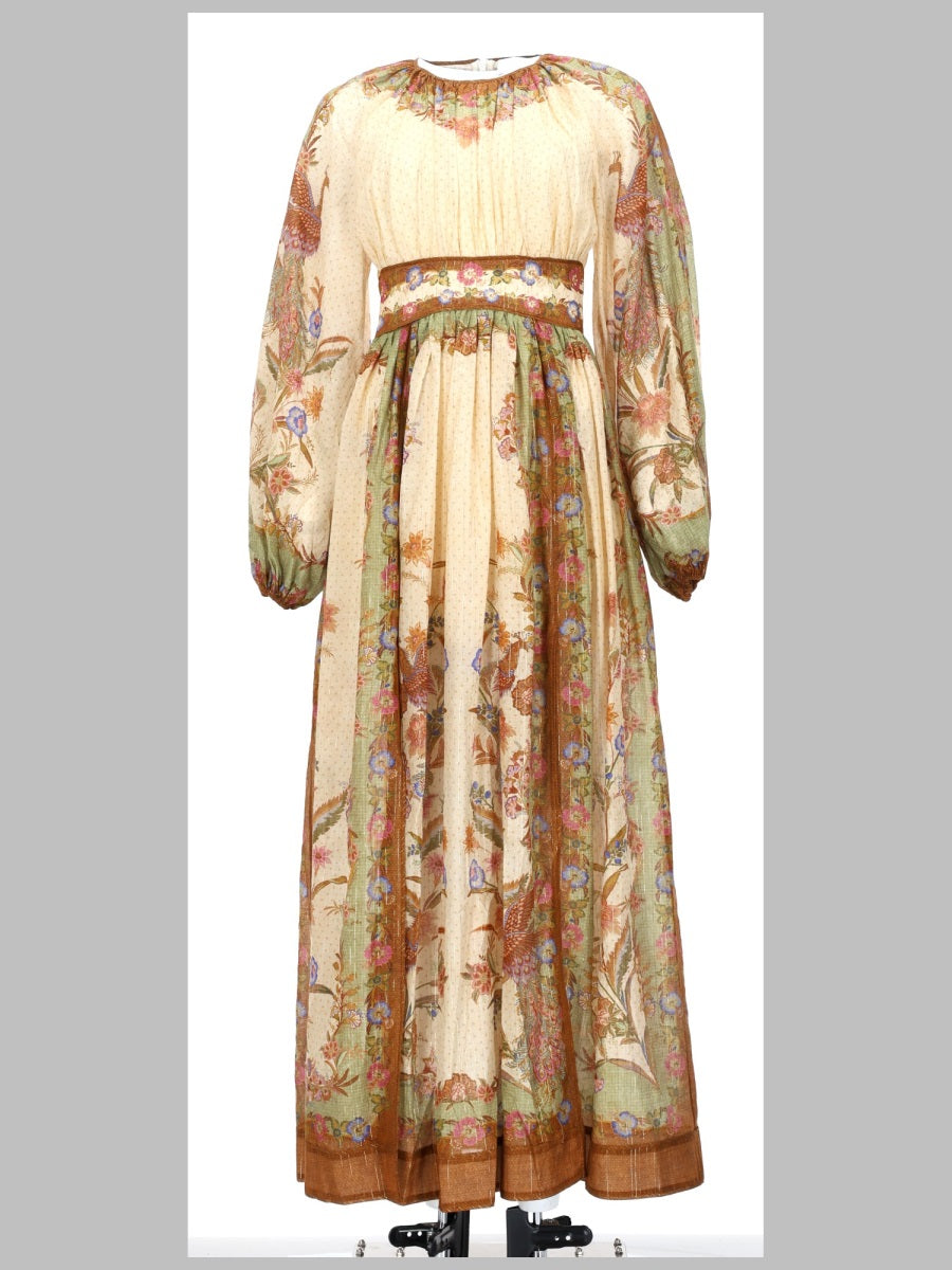 Maxi Dress Indra Multicolour Cotton