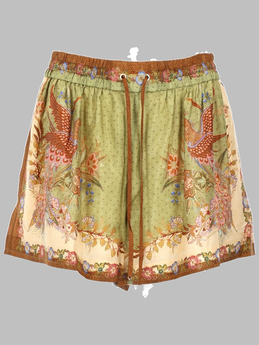 Shorts Indra Green Silk