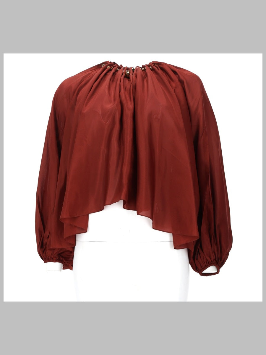 Blouse Aster Red Silk